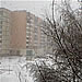 Global warming. In Poltava in Ukraine plentiful snowfalls in the middle of April are frequent